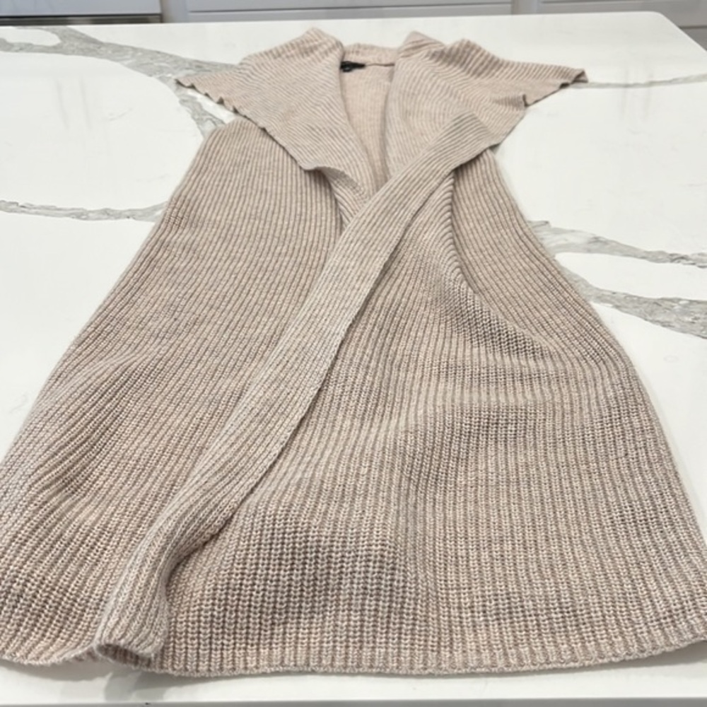 NWOT super cute duster from the Limited in Heather, beige women’s size small - Picture 3 of 5